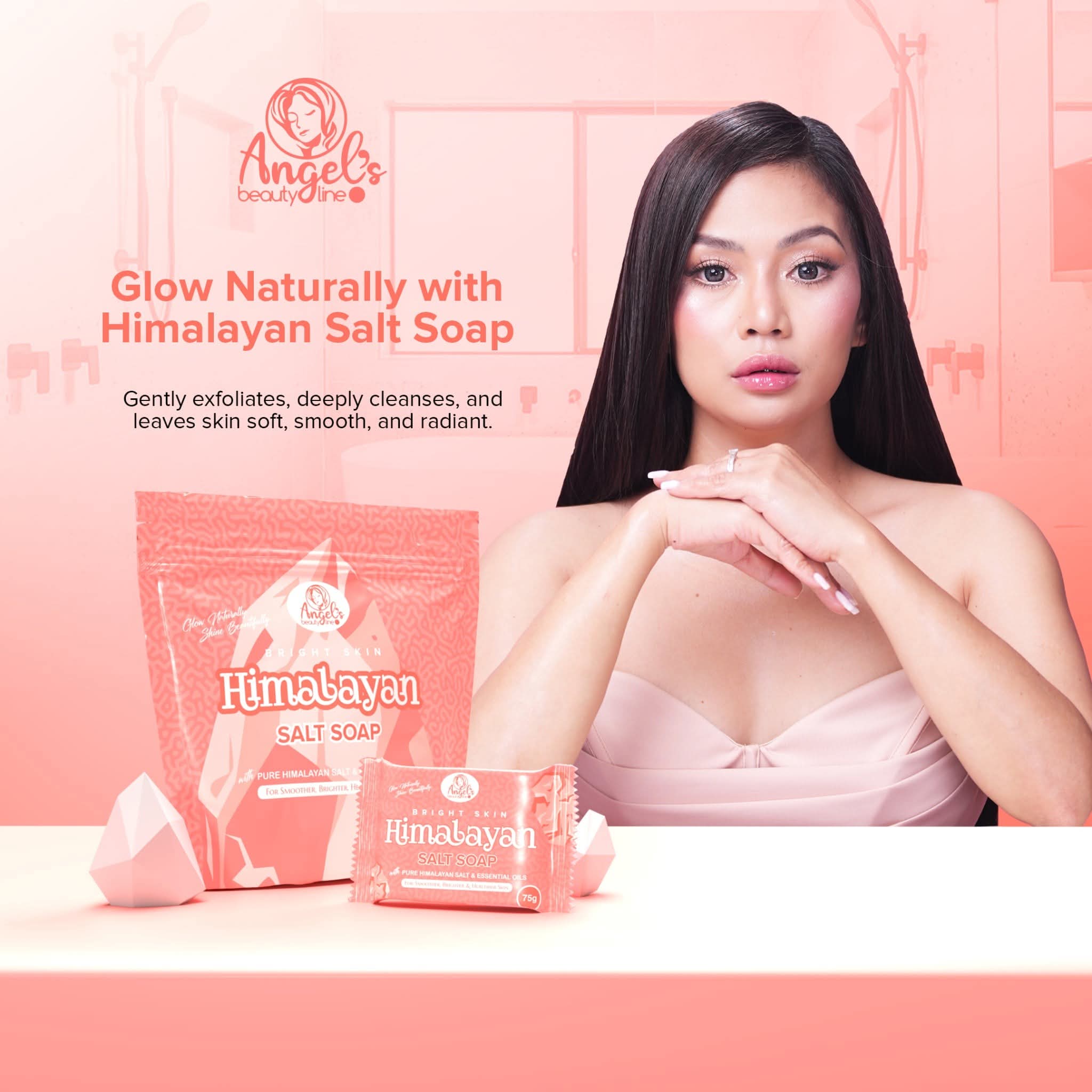 Angel's Beauty Line Himalayan Salt Soap 75gx5pcs