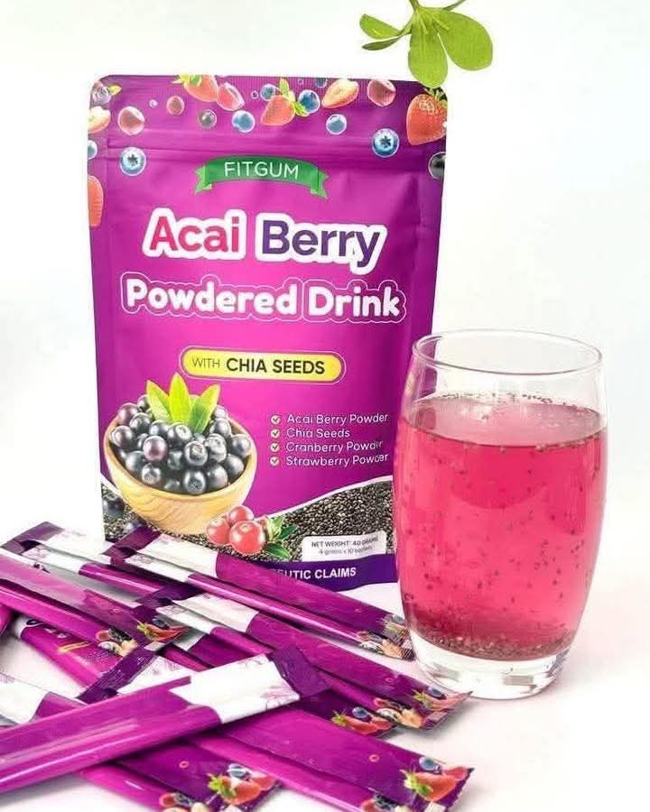 Fitgum Acai Berry Powdered  Drink40g