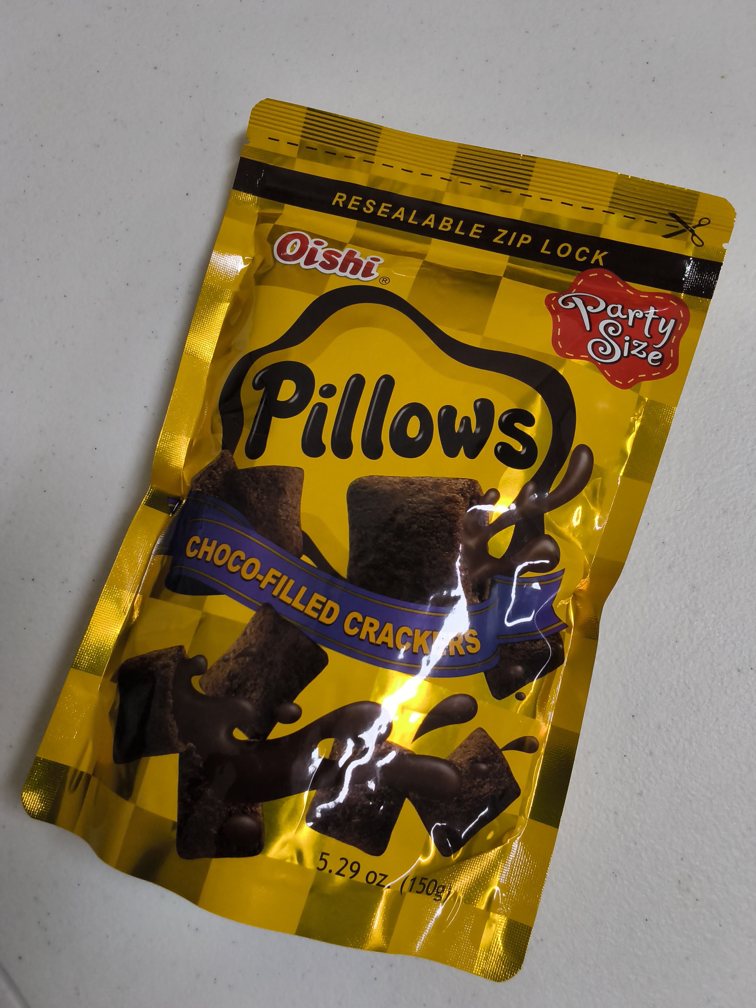 Oishi Pillows  Choco_filled Crackers 150g