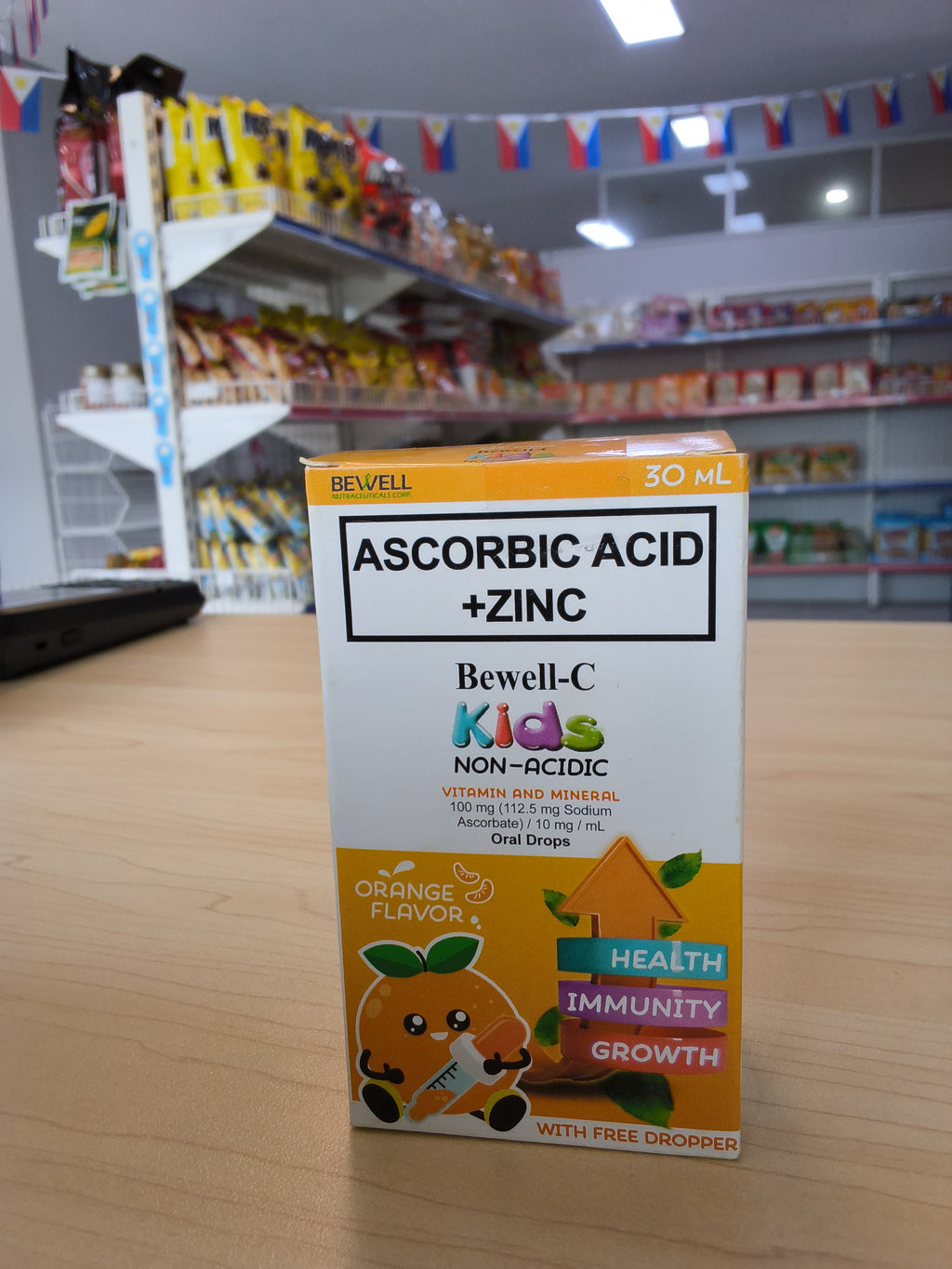 Ascorbic Acid + Zinc Bewell C kids 30ml