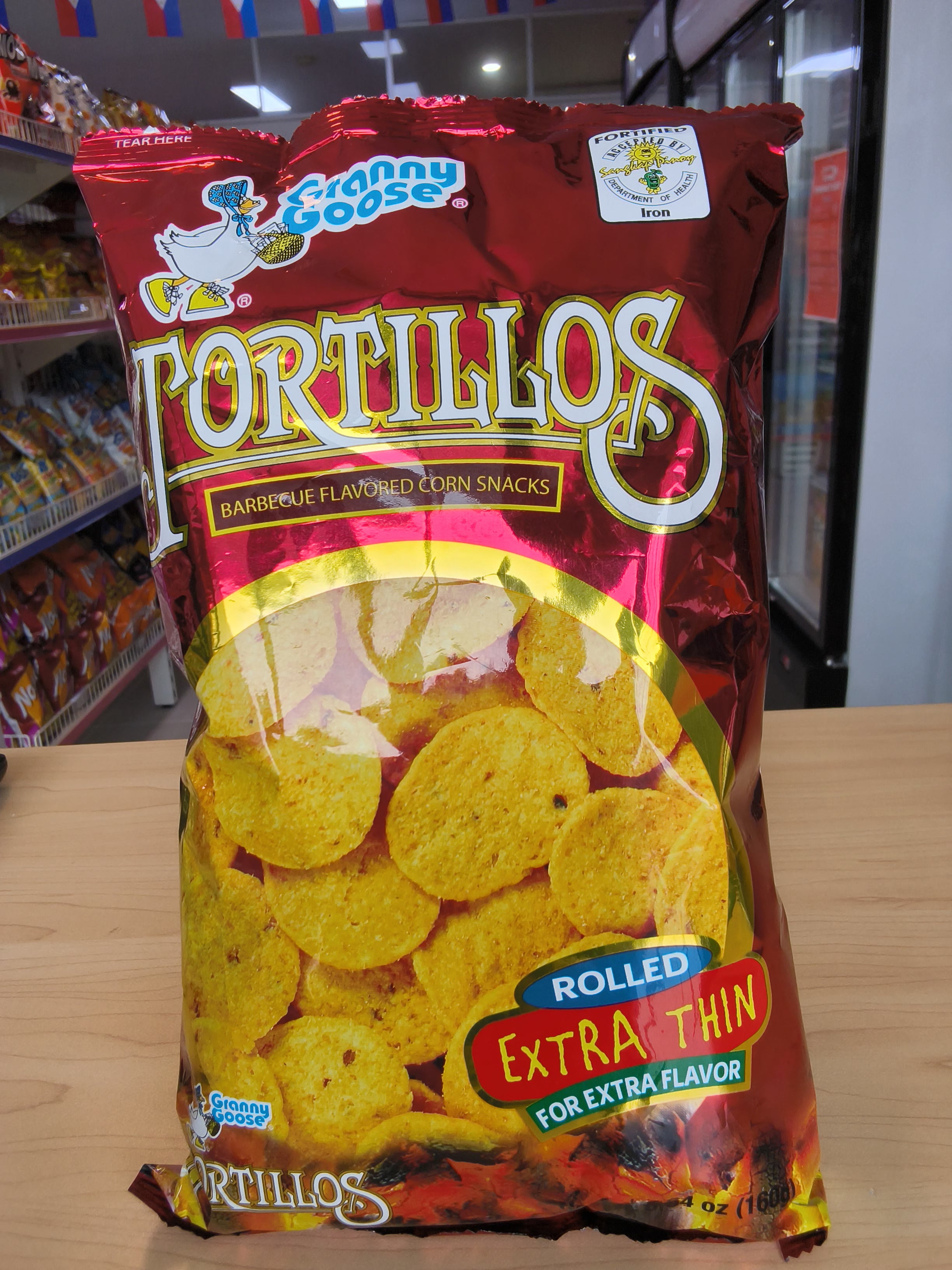 Granny Goose Tortillos Barbecue Flavor 160g