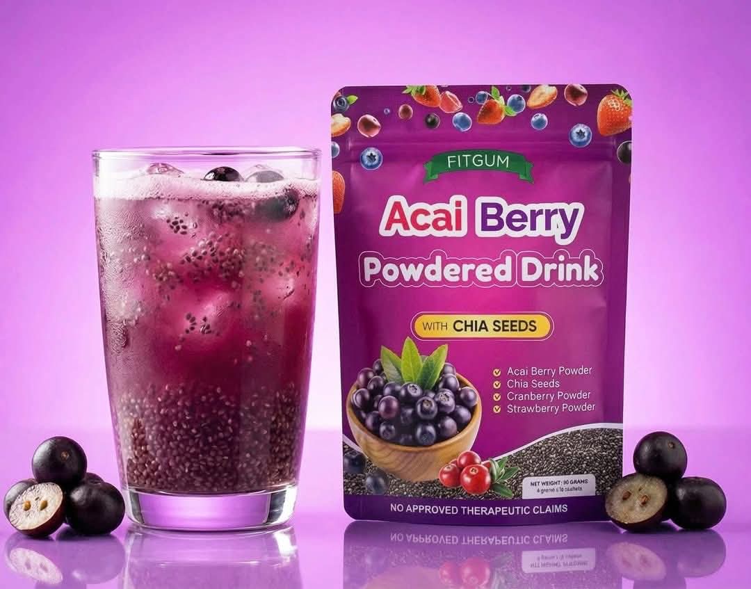 Fitgum Acai Berry Powdered  Drink40g