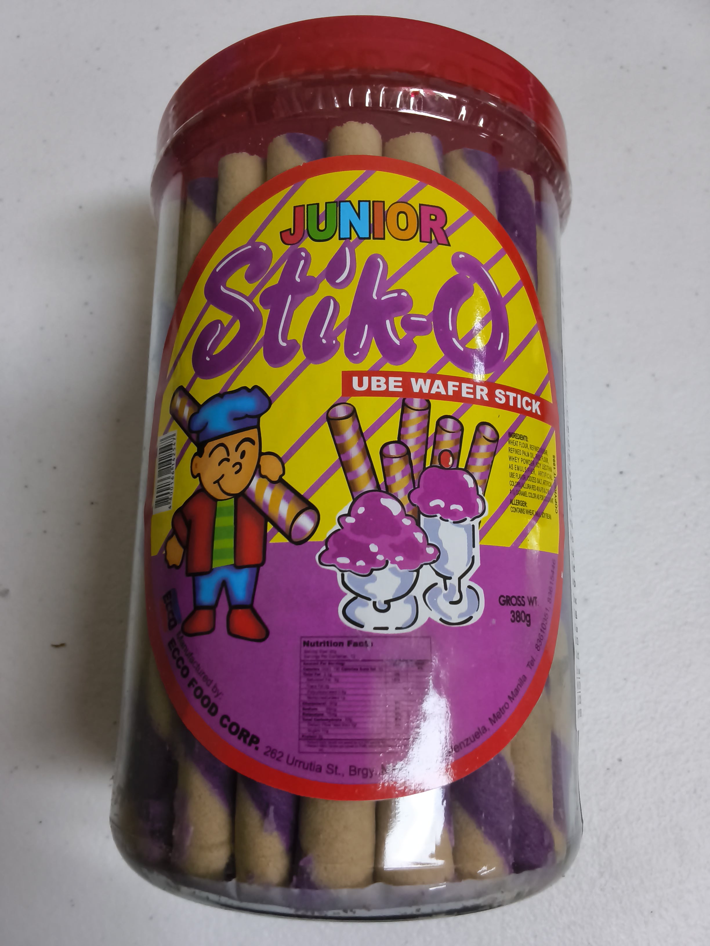 Junior Stik-O Ube Flavor 380g
