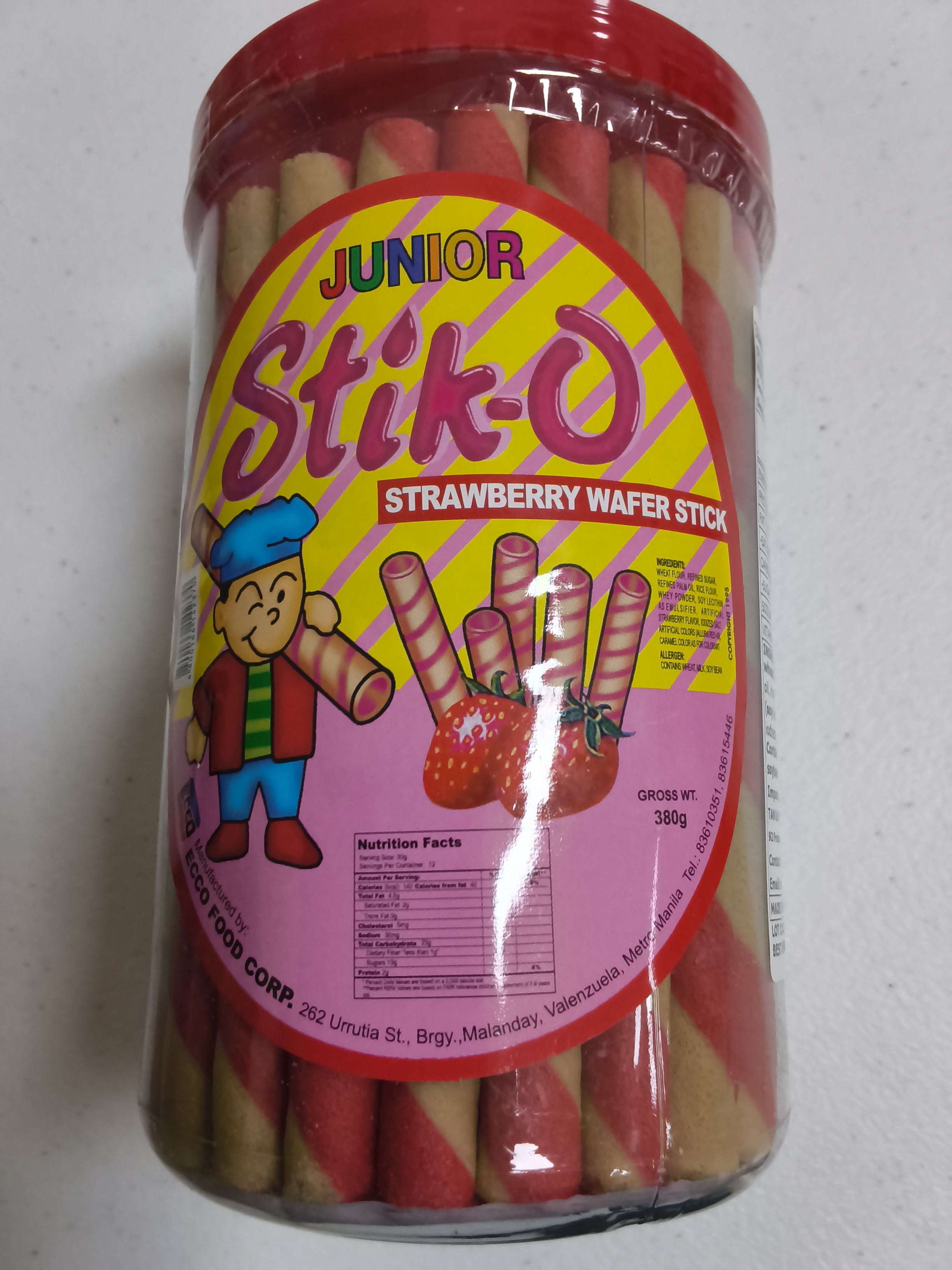 Junior Stik-O Strawberry Flavor 380g