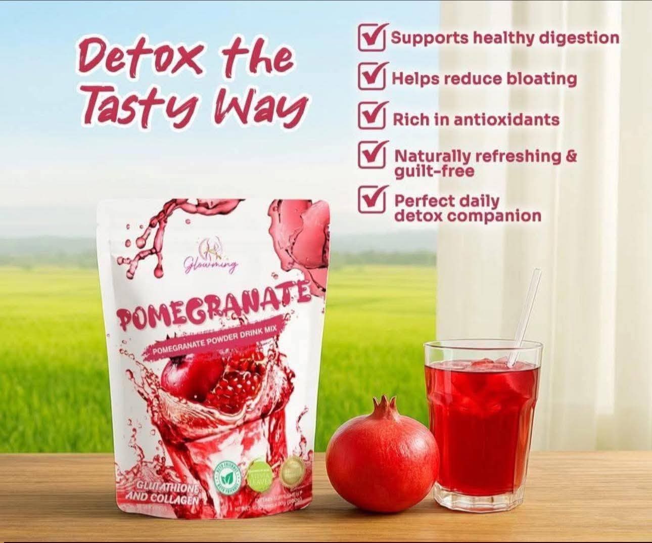 Glowming pomegranate powder drink mix 10sachetsx20g( 200g)