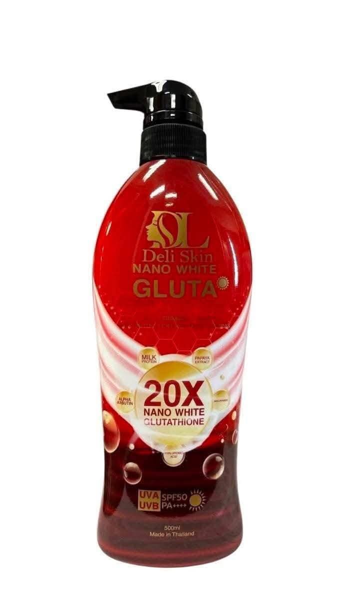 Deli Skin Nano White Gluta Whitening Lotion 500g